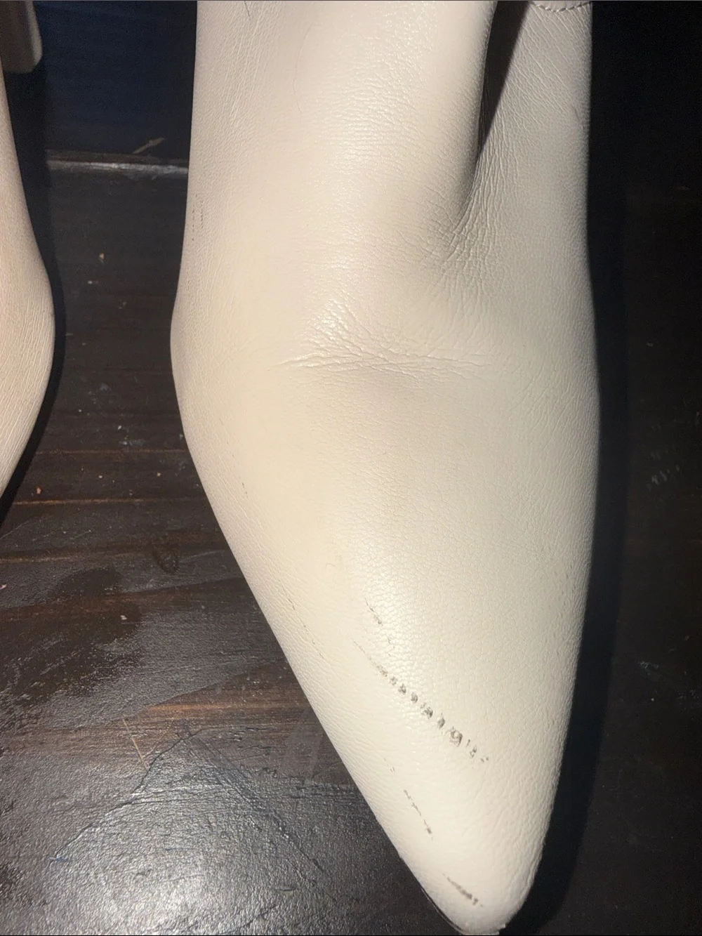 Guess White Over-the-Knee Block Heel Boots